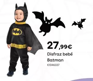 Oferta de Disfraz Bebé Batman por 27,99€ en ToysRus