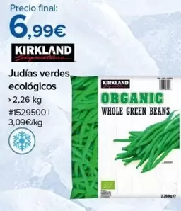 Oferta de Organic - Kirkland - Judias Verdes Ecologicos por 6,99€ en Costco