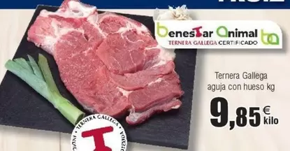 Oferta de Ternera Gallega -  Aguja Con Hueso por 9,85€ en Froiz