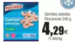 Oferta de Pescanova - Gambas Peladas por 4,29€ en Froiz