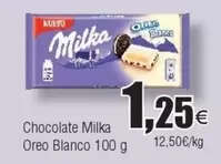 Oferta de Milka - Chocolate Oreo Blanco por 1,25€ en Froiz