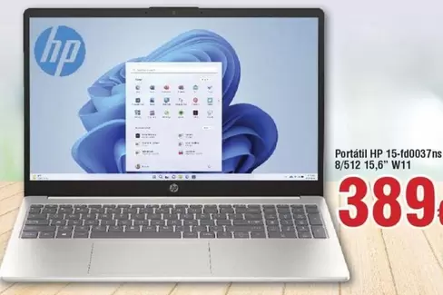 Oferta de HP - Portátil 15/100037ns por 389€ en Froiz