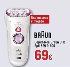 Oferta de Braun - Depiladora  Silk Epil Se9 por 69€ en Froiz