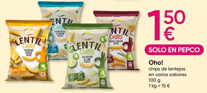 Oferta de Only - Chips De Lentejas En Varios Sabores por 1,5€ en Pepco