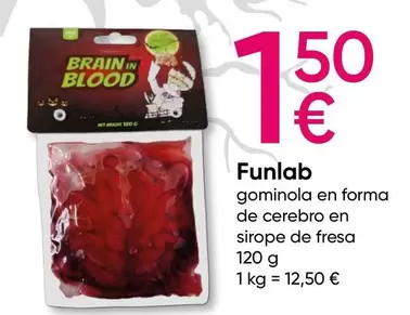 Oferta de Funlab - Gominolas En Forma De Cerebo En Sirope De Fresa por 1,5€ en Pepco