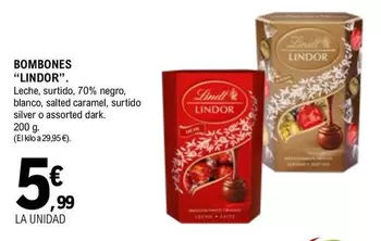 Oferta de Lindor - Bombones por 5,99€ en E.Leclerc