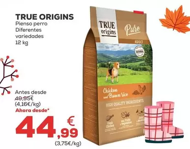 Oferta de True Origins - Pienso Perro Diferentes Variedades por 44,99€ en Kiwoko