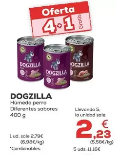 Oferta de Dogzilla - Humedo Perro Diferentes Sabores 400 G por 2,79€ en Kiwoko