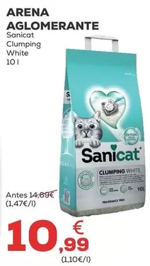 Oferta de Sanicat - Arena Aglomerante por 10,99€ en Kiwoko