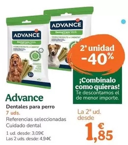 Oferta de Advance - Dentales Para Perro por 3,09€ en Tiendanimal