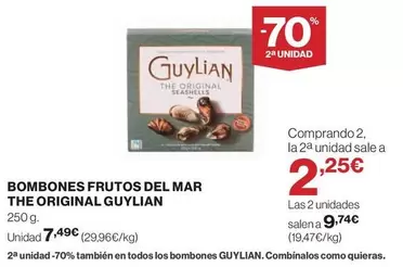 Oferta de Guylian - Bombones Frutos Del Mar The Original por 7,49€ en El Corte Inglés