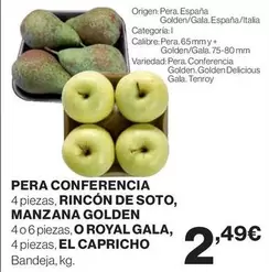 Oferta de Gala - Pera Conferencia por 2,49€ en El Corte Inglés