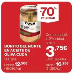 Oferta de Cuca - Bonito Del Norte En Aceite De Oliva por 12,5€ en Hipercor