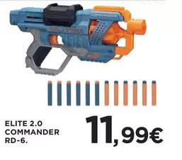 Oferta de Nerf - Elite 2.0 Commander RD-6 por 11,99€ en Hipercor