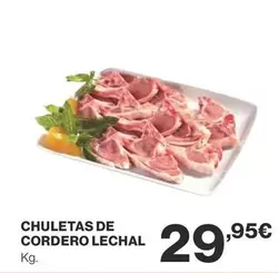 Oferta de Chuletas De Cordero Lechal por 29,95€ en Supercor