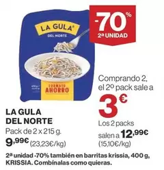 Oferta de La Gula del Norte - Pack De 2 X 215 G por 9,99€ en Supercor