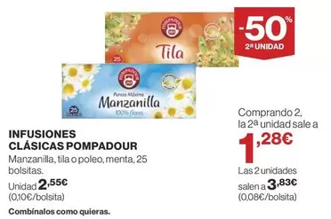 Oferta de Pompadour - Infusiones Clasicas por 2,55€ en Supercor