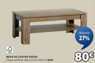 Oferta de Mesa De Centro Vedde por 80€ en JYSK