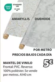 Oferta de TEX - Mantel De Vinilo por 5€ en JYSK