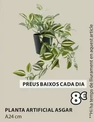 Oferta de Dia - Planta Artificial Asgar por 8€ en JYSK