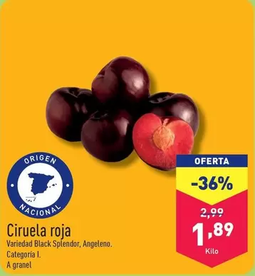 Oferta de Ciruela Roja por 1,89€ en ALDI