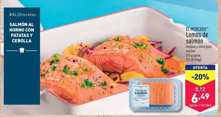 Oferta de El Mercado - Lomos De Salmón por 6,49€ en ALDI