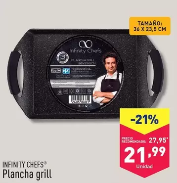 Oferta de Infinity Chefs - Plancha Grill por 21,99€ en ALDI