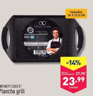 Oferta de Infinity Chefs - Plancha Grill por 21,99€ en ALDI