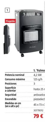 Oferta de Fulmo - Estufas De Gas  por 79€ en BAUHAUS