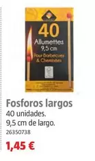 Oferta de Fosforos Largos por 1,45€ en BAUHAUS