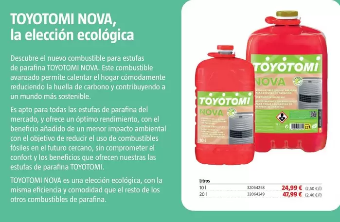 Oferta de Impacto - Toyotomi Nova , La Eleccion Ecologica por 24,99€ en BAUHAUS