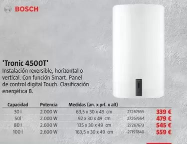 Oferta de Bosch - Tronic 4500T por 339€ en BAUHAUS