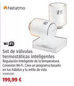 Oferta de Netatmo - Set De Valvulas Termostaticas Inteligentes por 199,99€ en BAUHAUS