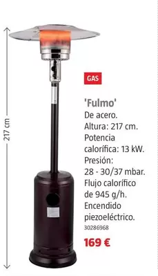 Oferta de Estufas De Exterior De Gas 'Fulmo' por 169€ en BAUHAUS