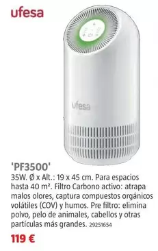 Oferta de Ufesa - 'PF3500' por 119€ en BAUHAUS