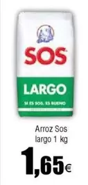 Oferta de Sos - Arroz Largo por 1,65€ en Froiz