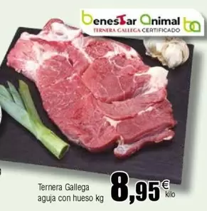 Oferta de Ternera Gallega -  Aguja Con Hueso por 8,95€ en Froiz