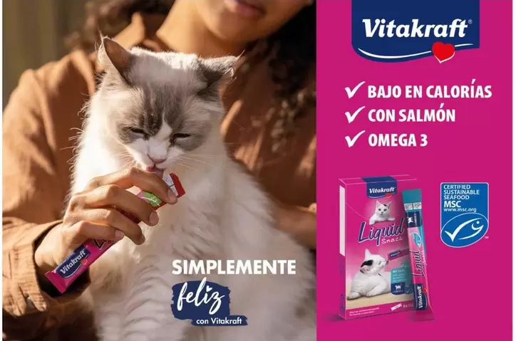 Oferta de Vitakraft - Viakraft Bajo En Calorias Con Salmón Omega 3 en Costco