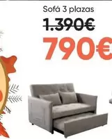 Oferta de Sofá 3 Plazas por 790€ en Hipermueble