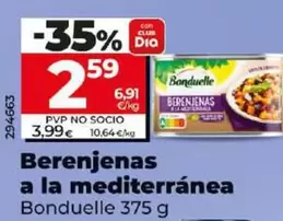 Oferta de Bonduelle - Berenjenas A La Mediterranea por 2,59€ en Dia