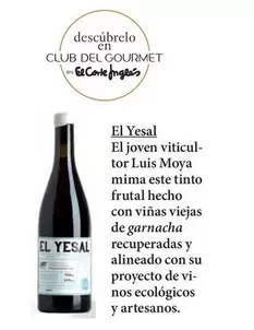 Oferta de Mima - El Yesal El Joyen Viticul- Tor Luis Moya en El Corte Inglés