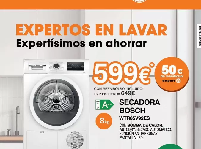 Oferta de Bosch - Secadora por 599€ en Expert