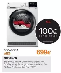 Oferta de AEG - Secadora Tr718l40b por 699€ en Expert