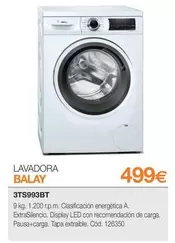 Oferta de Balay - Lavadora 3TS993BT por 499€ en Expert