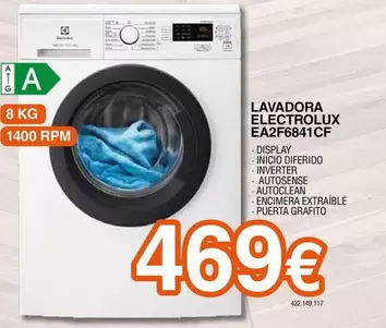 Oferta de Electrolux - Lavadora EA2F6841CF por 469€ en Expert