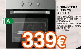 Oferta de Teka - Horno HCB65261 Air Fry por 339€ en Expert