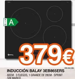 Oferta de Balay - Induccion 3EB865ERS  por 379€ en Expert