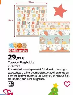 Oferta de BabySmile - Tapete Pleglable por 29,99€ en ToysRus