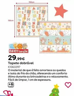 Oferta de BabySmile - Tapete Pleglable por 29,99€ en ToysRus