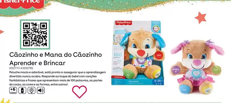 Oferta de Fisher-Price - Cãozinho E Mana Do Cãozinho Aprender E Brincar en ToysRus